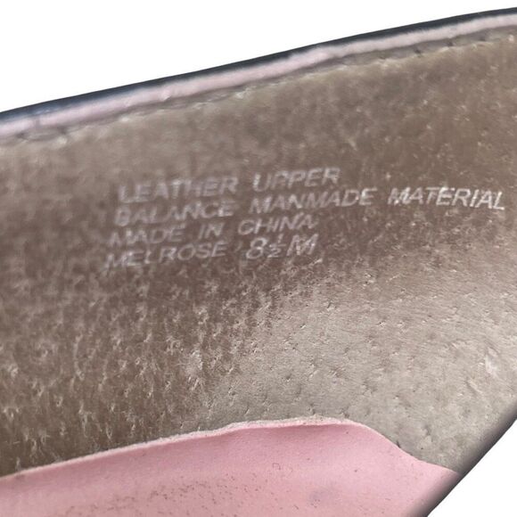 NOT FOR SALE BP. Black Patent Leather Pointed Toe Pumps Size 8.5M Leather Upper - Picture 4 of 12